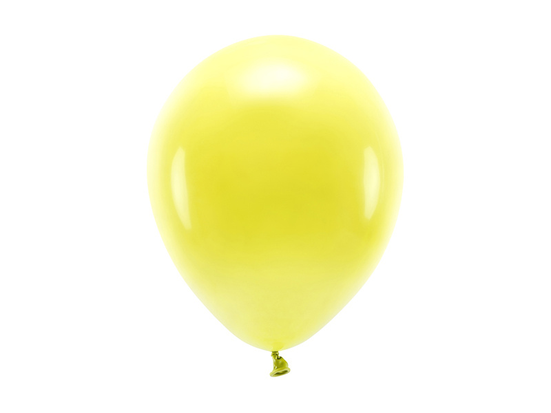 PartyDeco EKO balónek pastelový ŽLUTÝ, 26 cm, 100 ks