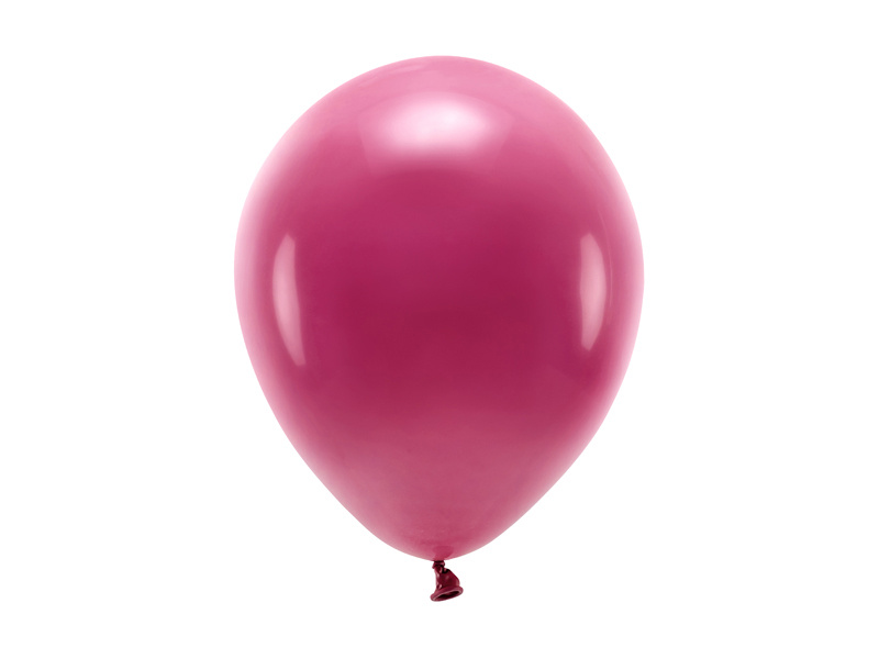 PartyDeco EKO balónek pastelový TMAVĚ ČERVENÝ, 26 cm, 100 ks