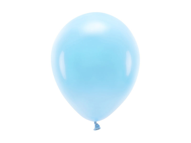 PartyDeco EKO balónek pastelový AZUROVÝ, 26 cm, 100 ks