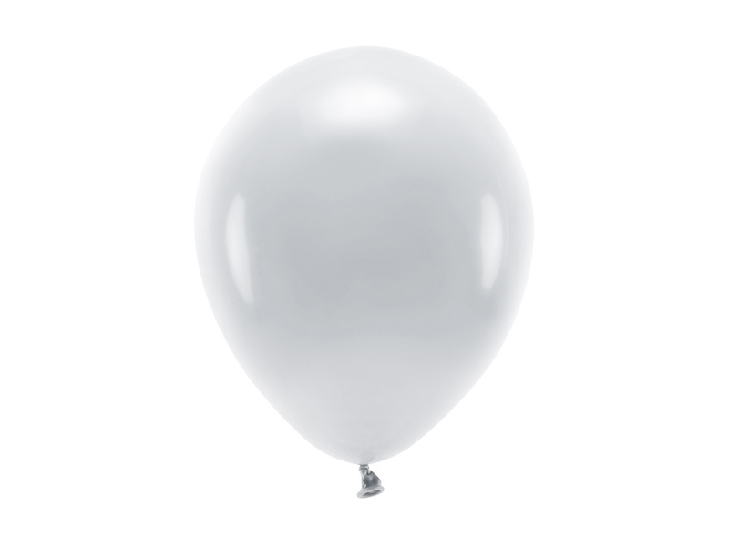 PartyDeco EKO balónek pastelový ŠEDÝ, 26 cm, 100 ks