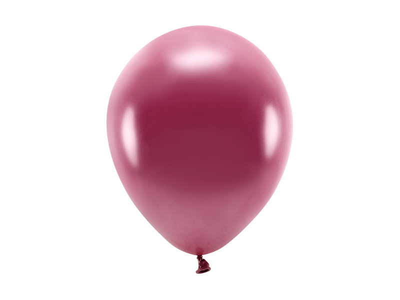 PartyDeco EKO balónek metalický TMAVĚ ČERVENÝ, 26 cm, 100 ks
