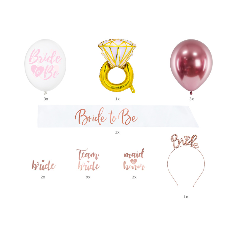 Set doplňků na rozlučku Bride To Be 23 ks Albi