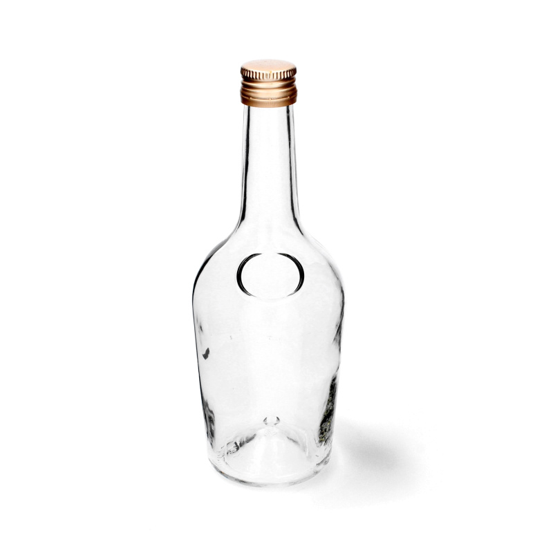 Skleněná láhev 500 ml se zlatým šroubovacím uzávěrem