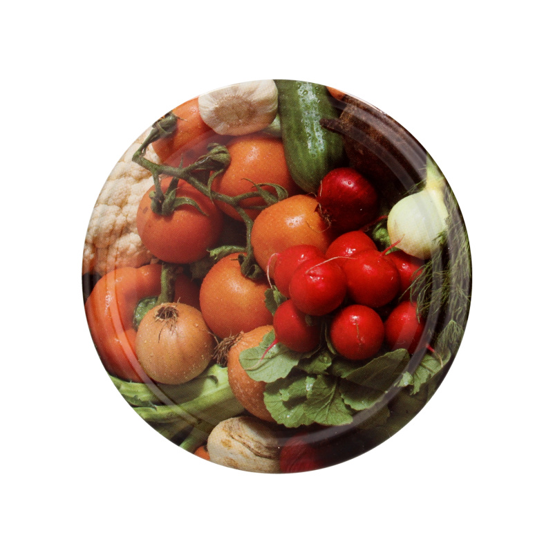 Chomik VÍČKO RTS fi82 ZELENINA ředkvička s cibulkou W11 /kar660 /2419*1647