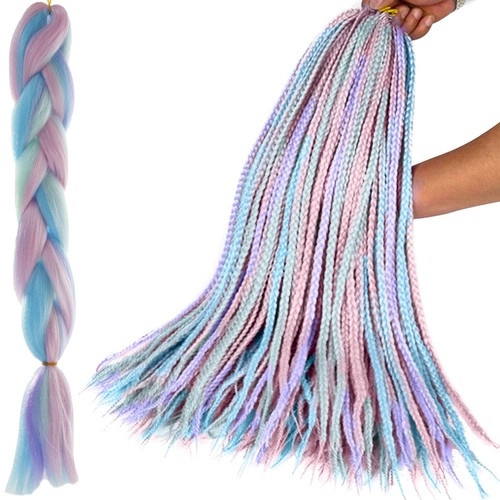 Syntetické vlasy ombre blue/fiol Soulima