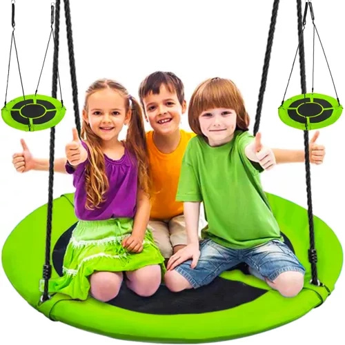 Malatec 23514 Houpačka Čapí hnízdo 100 cm zelenočerná