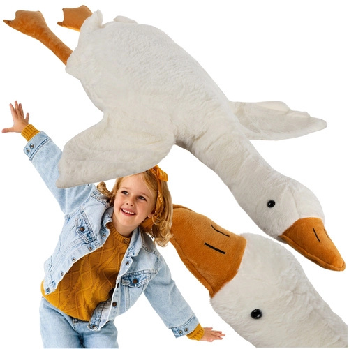 Velká plyšová husa pro děti 130 cm
