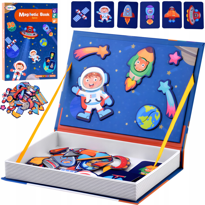 Kruzzel 24731 Magnetické puzzle Vesmír