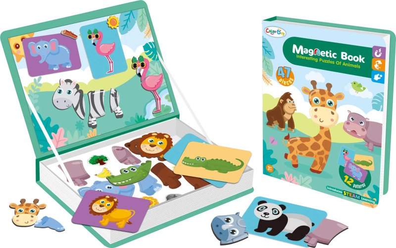Montessori vzdělávací puzzle africká zvířata
