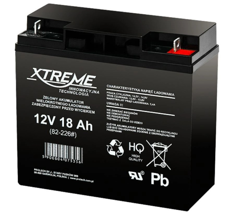 Gelová baterie 12V 18Ah XTREME