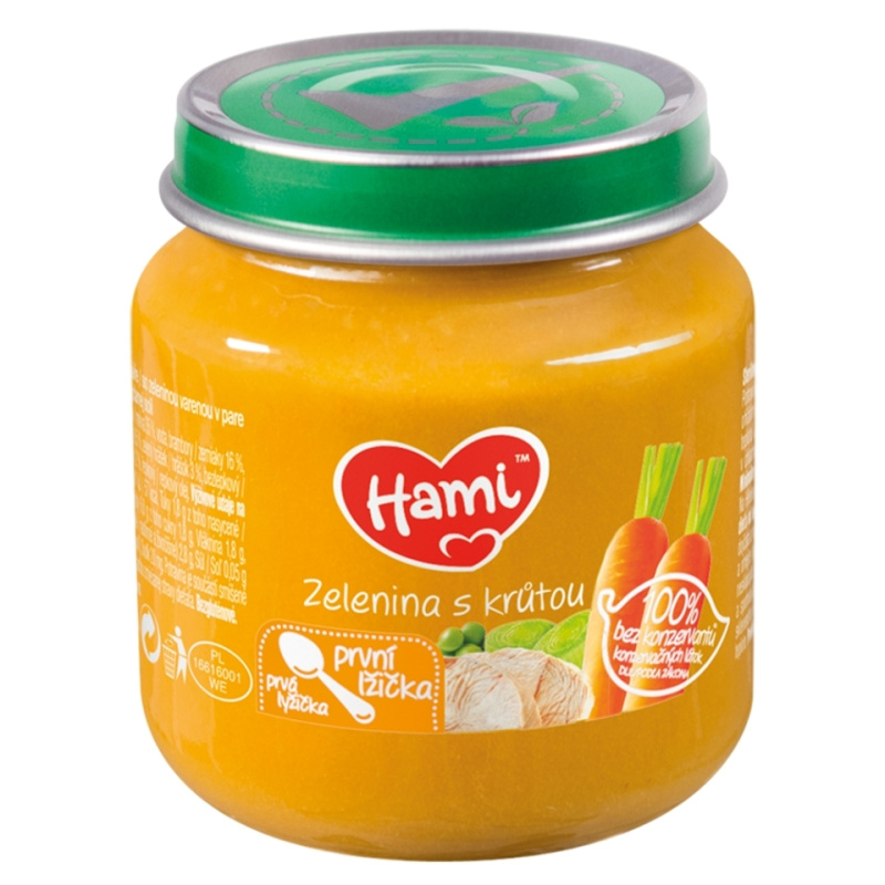 Hami Příkrm zelenina s krůtou