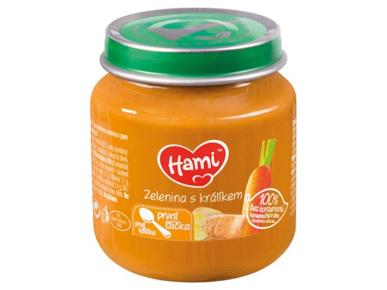 HAMI Zelenina s králíkem od 4.měsíce 125 g