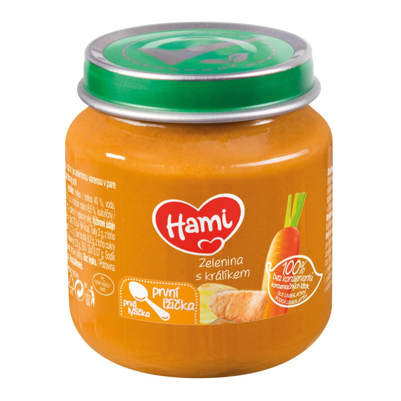 Hami Příkrm zelenina s králíkem