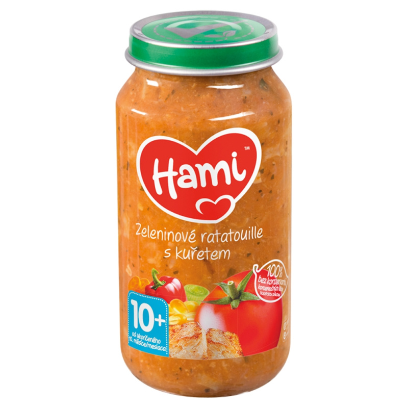 Hami Zeleninové ratatouille s kuřetem 10m+ 6x250 g