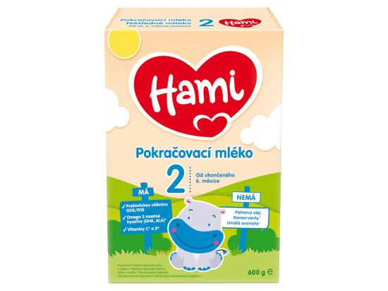 HAMI 2 Pokračovací kojenecké mléko od 6 do 12 měsíců 600 g