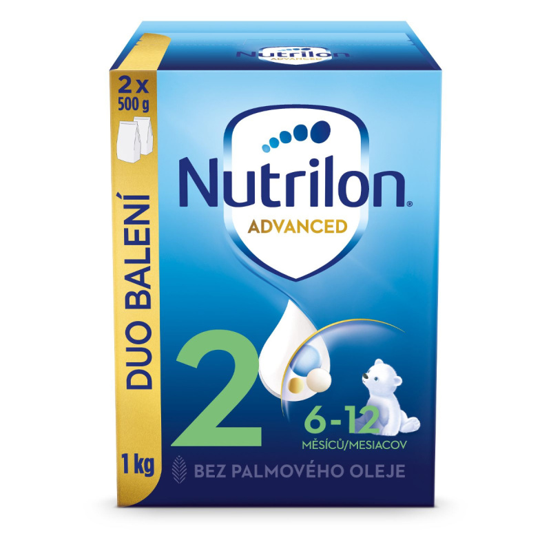 NUTRILON 2 Advanced DUO balení od ukončeného 6. měsíce 1000 g
