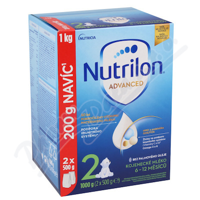 NUTRILON 2 Advanced DUO balení od ukončeného 6. měsíce 1000 g