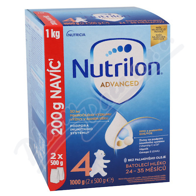 NUTRILON 4 Advanced Batolecí mléko od 24-35. měsíců 1000 g