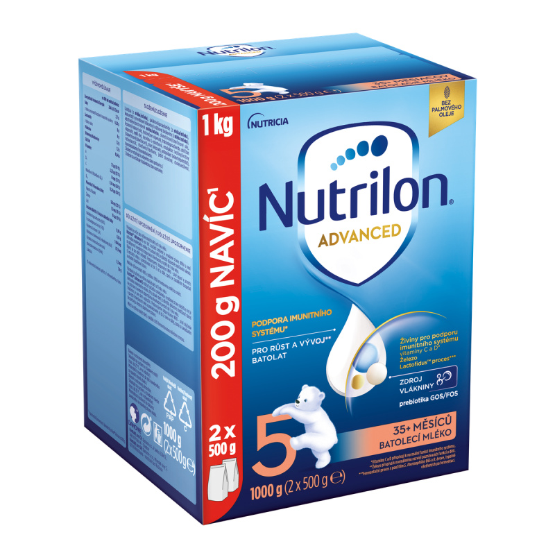 NUTRILON 5 Advanced Dětské mléko od 35. měsíců 1000 g