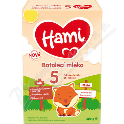 HAMI 5 Batolecí mléko od ukončeného 35.měsíce 600 g