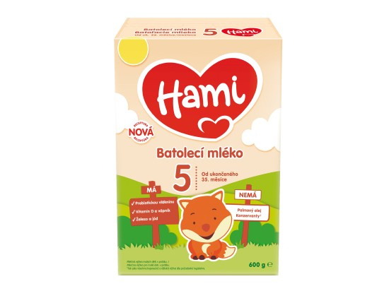 HAMI 5 Batolecí mléko od ukončeného 35.měsíce 600 g