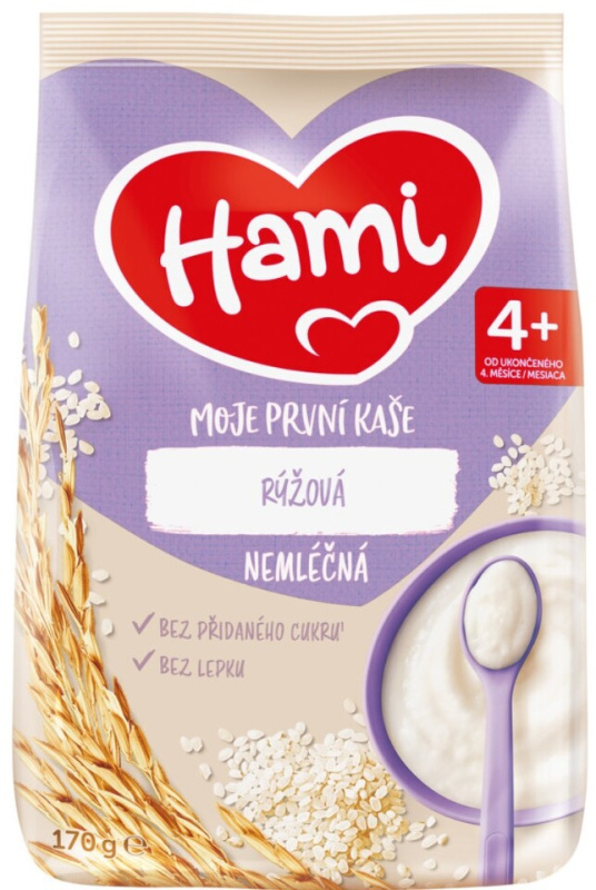Hami Nemléčná kaše rýžová 170 g