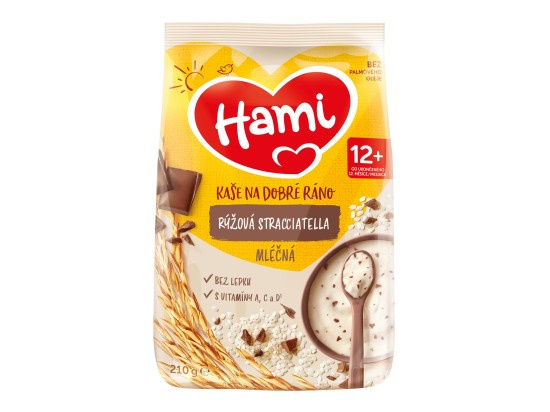 HAMI DR mléčná kaše rýžová stracciatella 12m+ 210 g