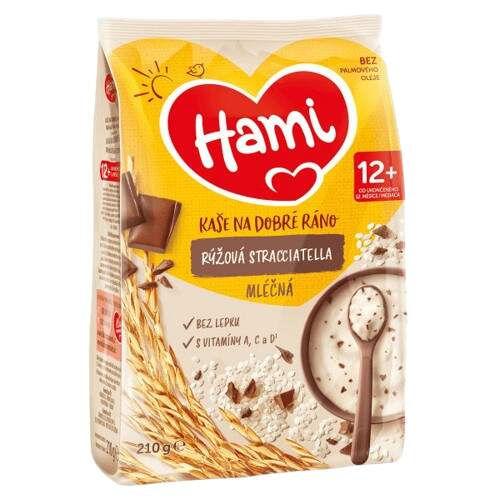 HAMI DR mléčná kaše rýžová stracciatella 12m+ 210 g