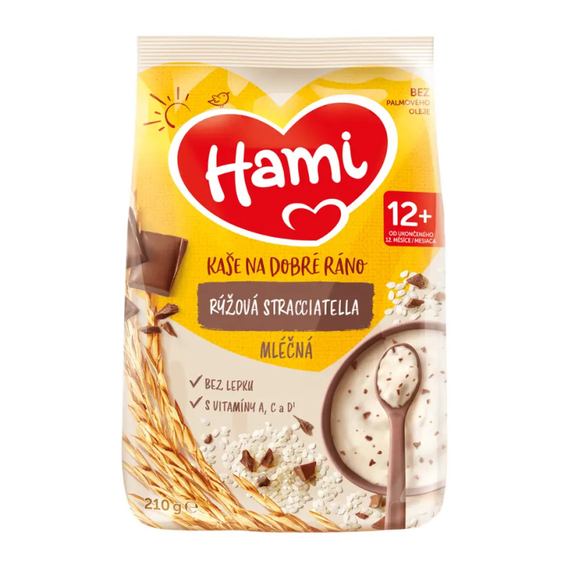 HAMI DR mléčná kaše rýžová stracciatella 12m+ 210 g