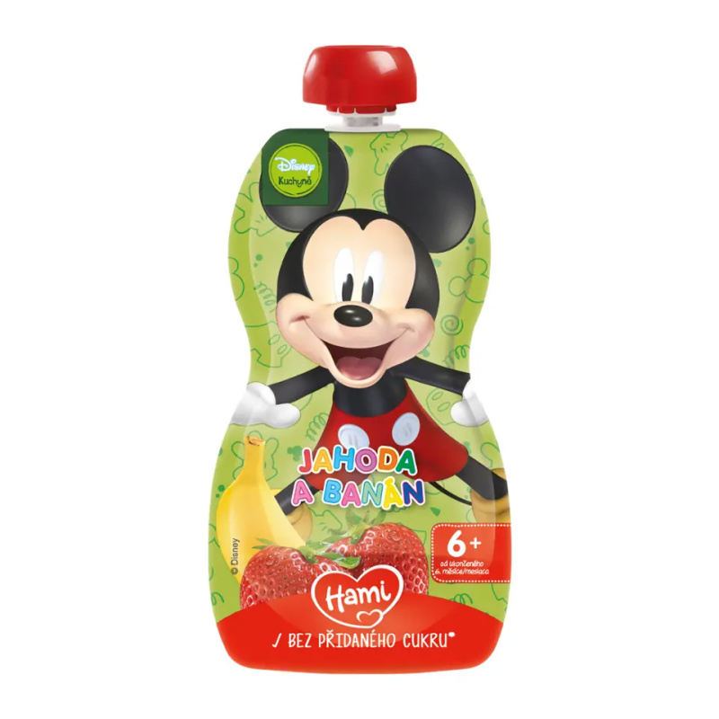 Hami Disney Mickey jahoda a banán kapsička 110 g
