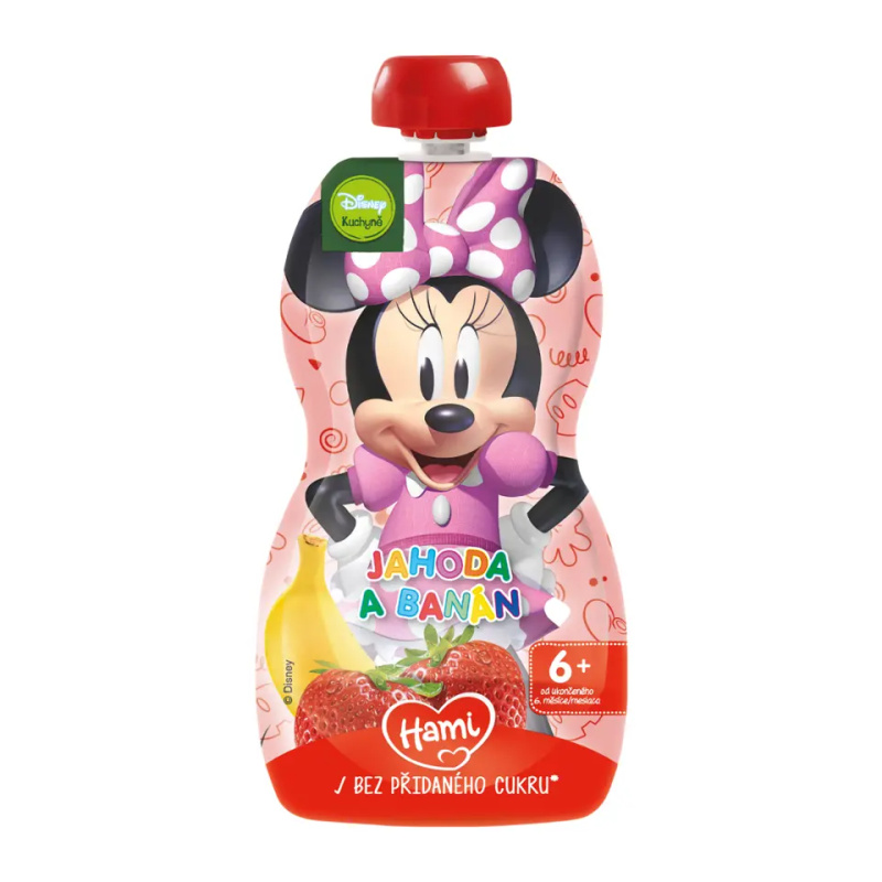 Hami Disney Minnie jahoda a banán kapsička 110 g