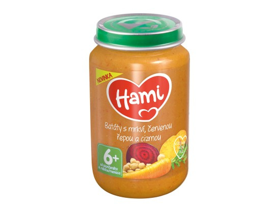 Hami Batáty s mrkví, červenou řepou a cizrnou 6m+ 200 g