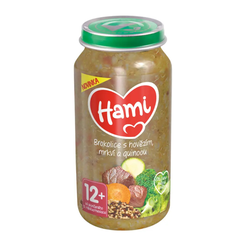 Hami Brokolice s hovězím, mrkví a quinoou 12m+ 250 g
