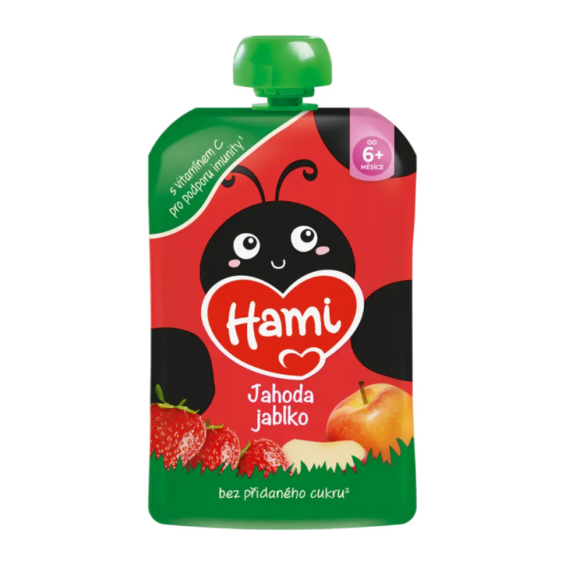 HAMI Kapsička jablko banán jahoda 6m+ 100 g