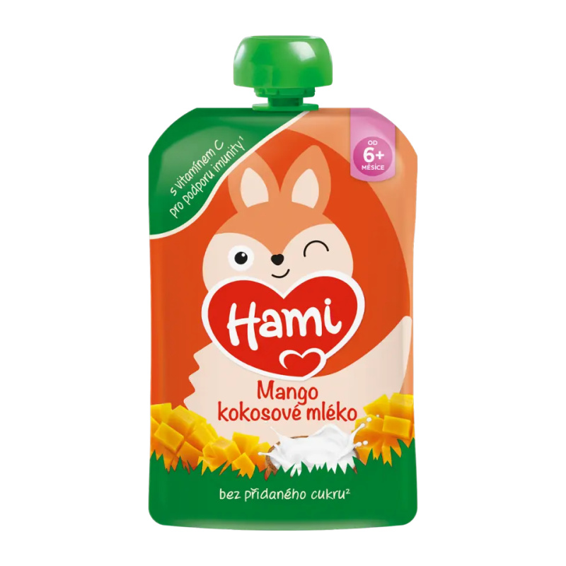 HAMI Kapsička mango kokosové mléko 6m+ 100 g