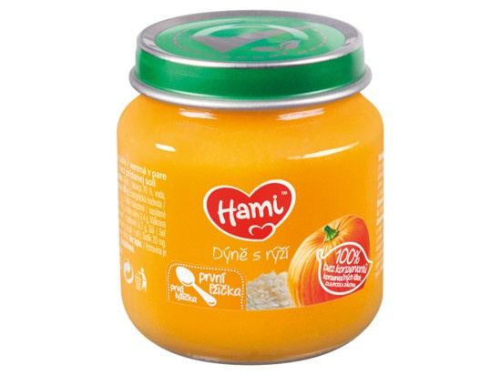 HAMI První lžička Dýně s rýží od 4.měsíce 125 g