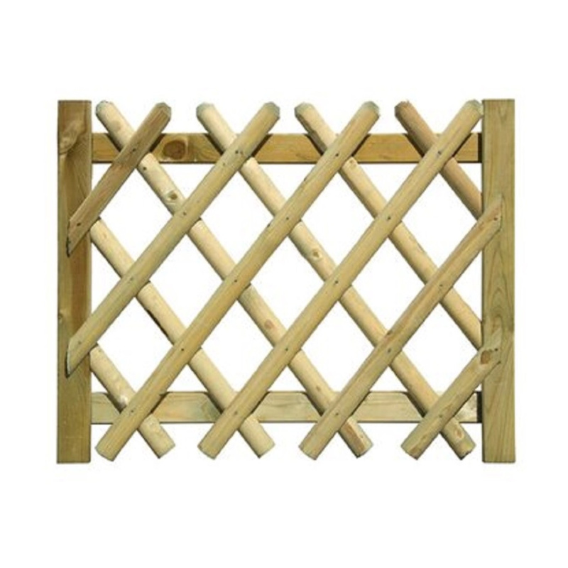 Nízká dřevěná brána plotu Hubertus, 100 x 80 cm