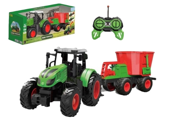R/C traktor s přívěsem 1:24