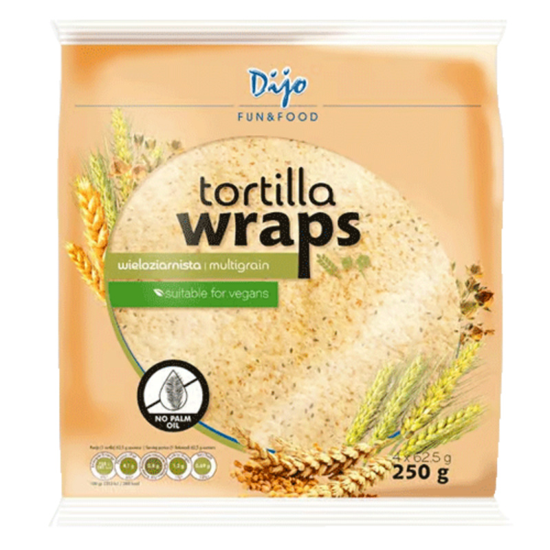 Dijo Tortilla Wraps - 250g (4x62,5g)
