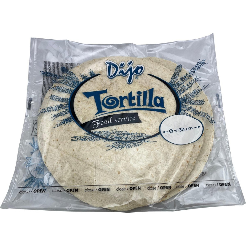 Dijo Tortilla placky pšeničné 30 cm, 6ks