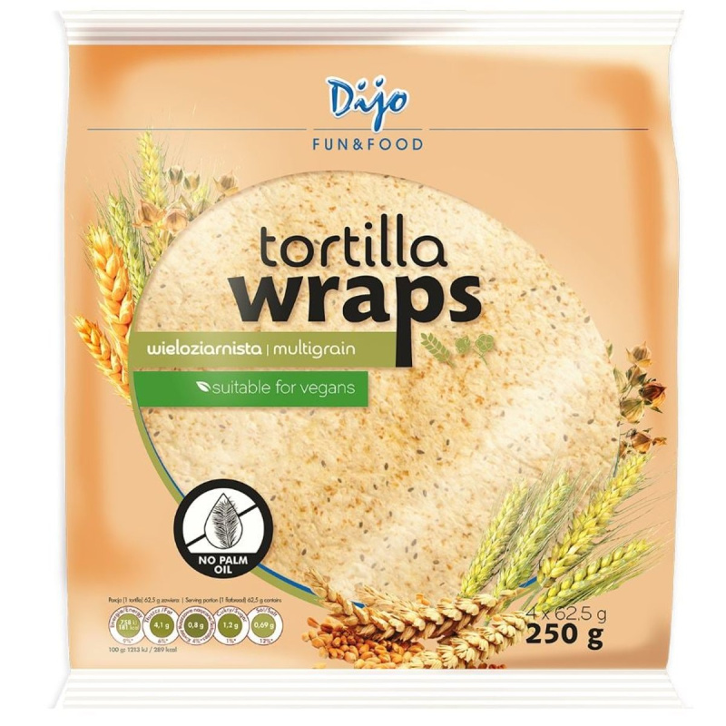 Dijo Tortilla wraps vícezrnné 4 ks