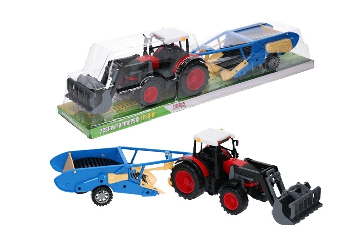 Traktor se zemědělským příslušenstvím Gazelo