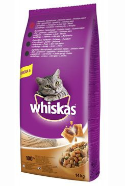 WHISKAS DRY S Hovězím Masem 14 kg