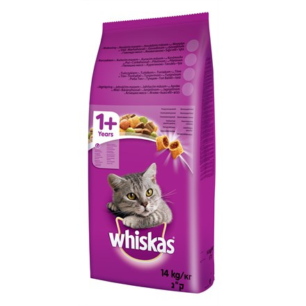 WHISKAS DRY S Hovězím Masem 14 kg