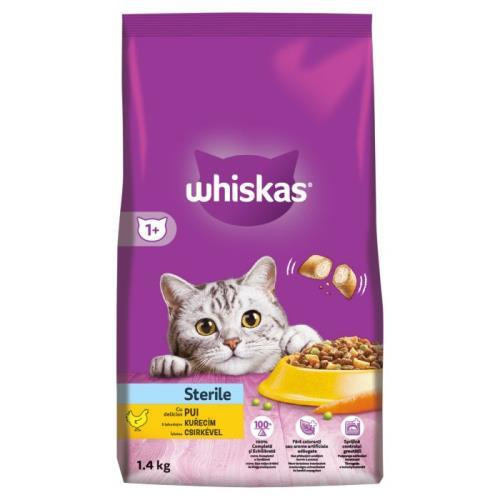 Whiskas Suché 1,4kg - Sterile Kuřecí