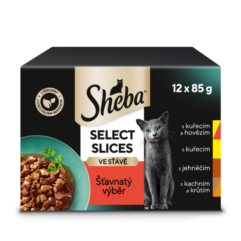 Sheba Sellection Šťavnatý výběr ve Šťávě - 12x85g
