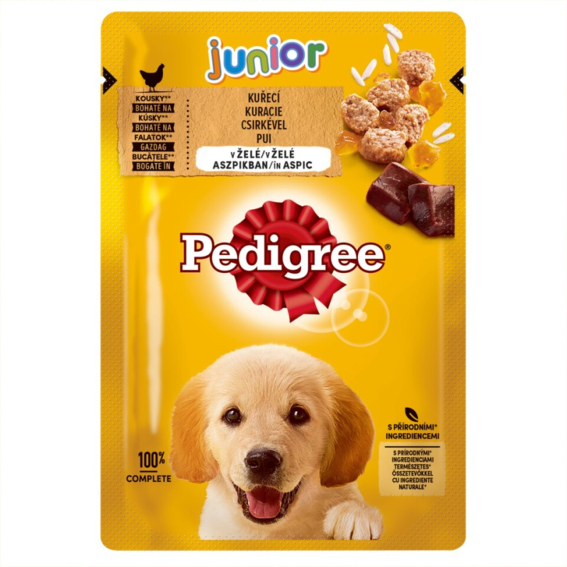 Pedigree kapsička junior kuřecí rýže 100g