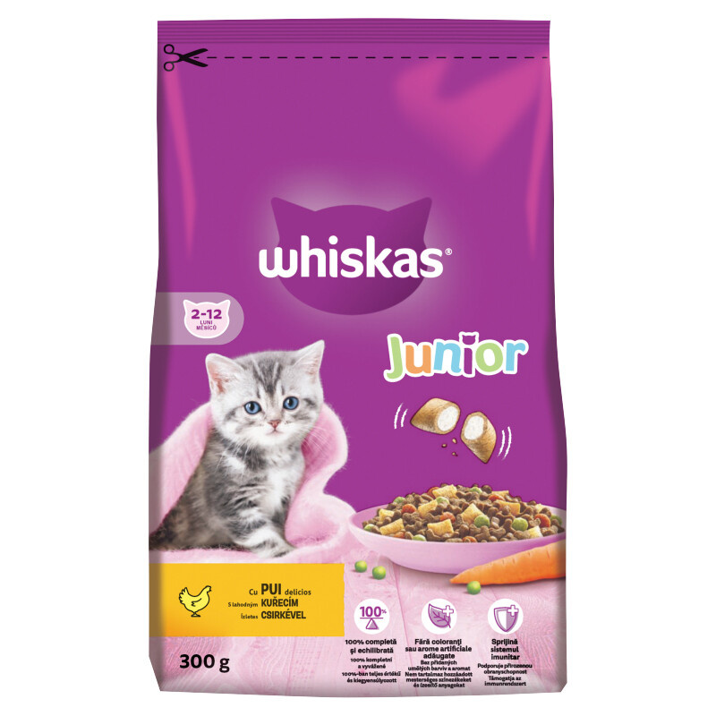 Whiskas granule junior kuřecí 300g