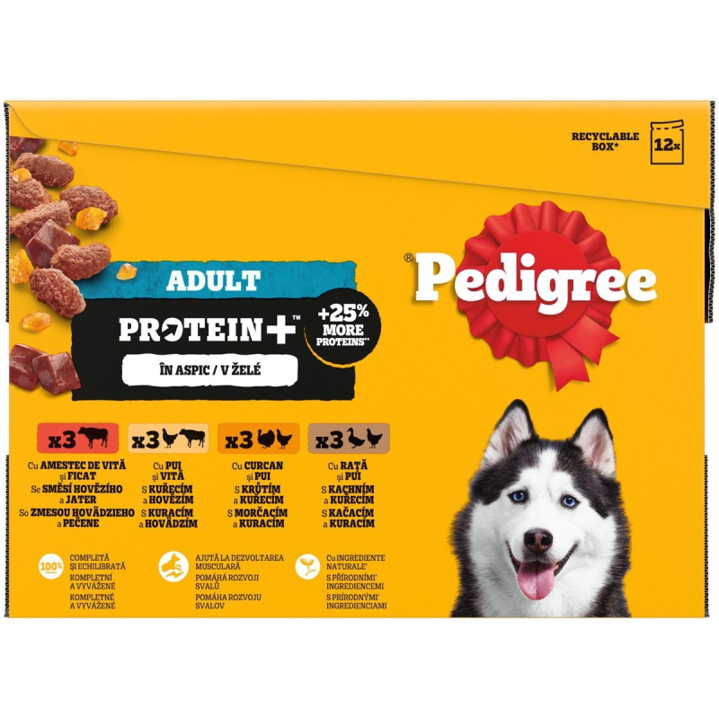 Pedigree Protein Kapsičky pro psy mix 12×85 g