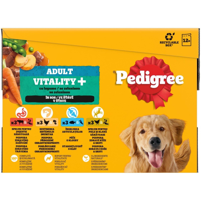Pedigree Vitality Kapsičky pro psy mix 12×85 g